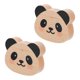 thumbnail image 1 of 2pcs Wood Coat Hook Panda Clothes Hanger Practical Hats Hanger for Home, 1 of 4