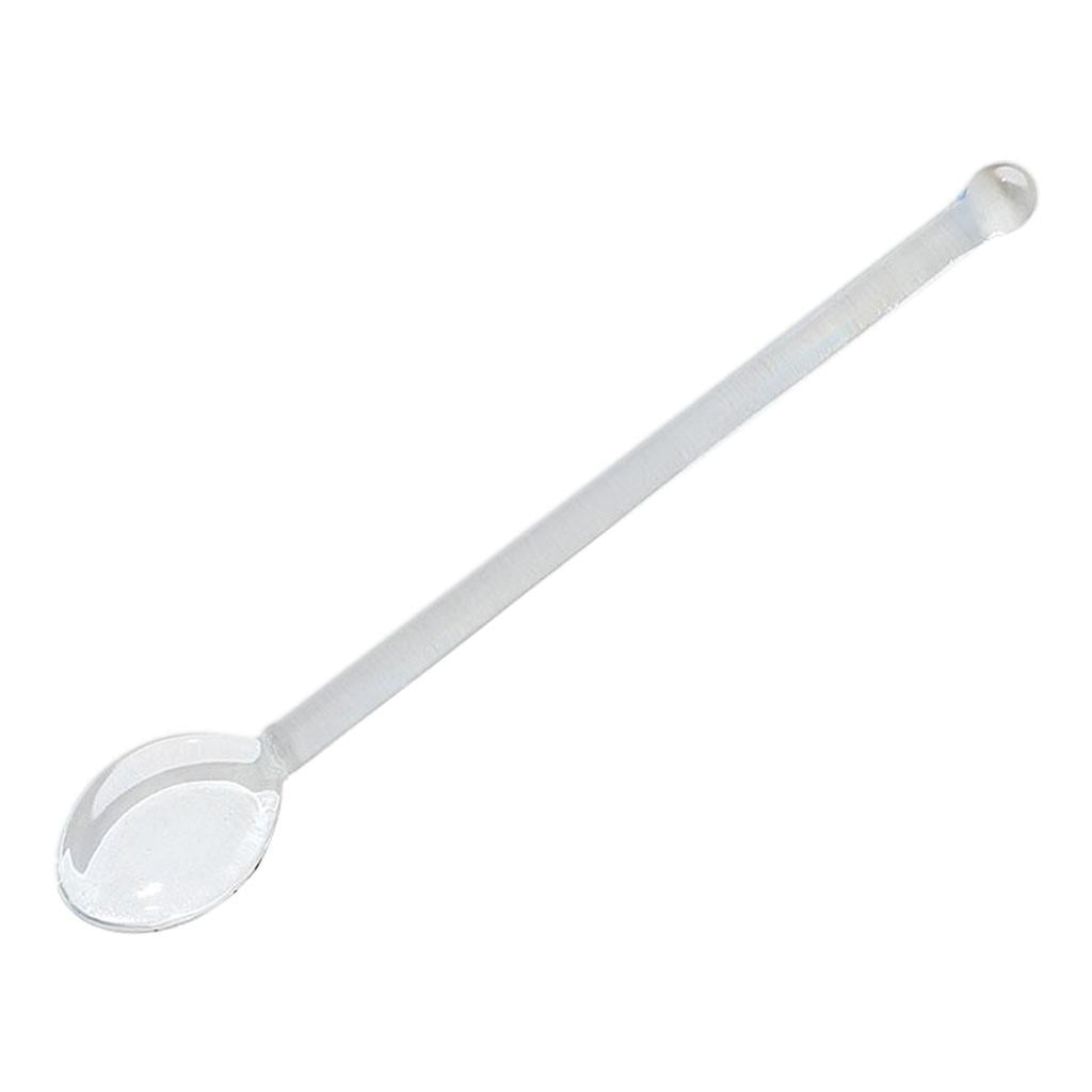 Glass Stirring Spoon Rod, Coffee Stirrers, Borosilicate Glass Teaspoons