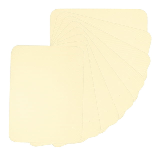 Uxcell 15Pcs Parches de Tela Planchar 5x4 pulgadas 100% Algodón Kit de Parches de Reparación para Ropa Pantalones Beige