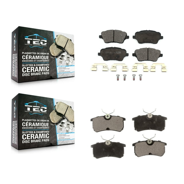 TEC Front Rear Ceramic Brake Pads Kit for Car 2014-2019 Ford Fiesta ST KTC-100526