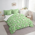 thumbnail image 3 of Manfei Cute Frog Twin Bedding Sets 7pcs for Kids, Cartoon Animal Bedding Comforter Set, Kawaii Green Sheet Sets, Breathable Home Decor, 3 of 8
