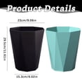 thumbnail image 3 of XIANXIAN Plastic Small Trash Can, Decorative Wastebasket, Modern Wavy Pattern, Polypropylene Trash Can for Bathroom, Bedroom, Office, 3 of 6