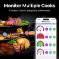 thumbnail image 4 of MEATER Block Premium Wireless Meat Thermometer - 4 Probe Smart Cooking System with WiFi &amp; Bluetooth Connectivity for BBQ, Oven, Smoker, and Grill, 4 of 6