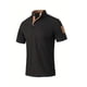 thumbnail image 4 of Mens Manga Corta Botón Abajo Camisas con Bolsillo, Color Sólido Botón de Cuello de Pie Blusa para el Ocio Y Casual, 4 of 9