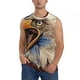 thumbnail image 1 of Fotbe Eagle With USA Flags Men's Camiseta sin Mangas Estampada para Hombres, Playera Casual para Gimnasio, Entrenamiento, Playa-X-Large, 1 of 7