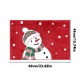 thumbnail image 4 of Tyidzon Christmas Doormat Holiday Door Mat Winter Christmas Tree Indoor/Outdoor Welcome Mat Floor Doormat for Home Decorations Christmas Rug Entryway Front Porch Decor, Red, 15.7X23.6 Inch, 4 of 8