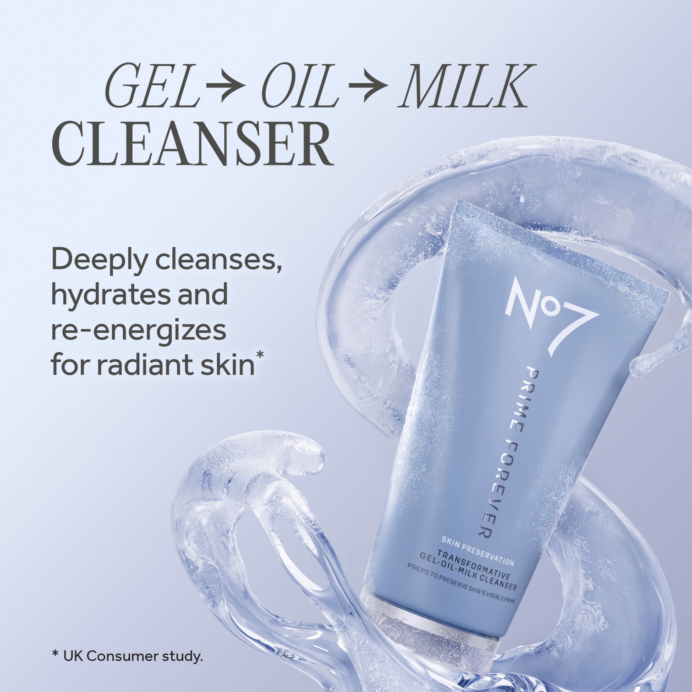 No7 Prime Forever Gel-to-Oil-to-Milk Cleanser