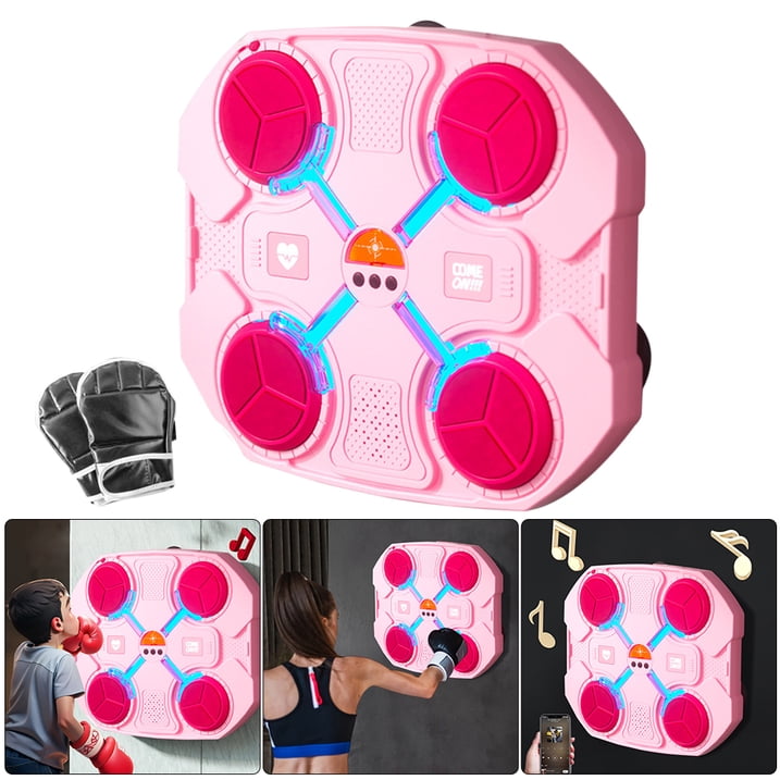 WDOplteas Máquina Boxeo Musical Compatible Con para Adultos Ejercicio en Casa (rosa)
