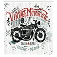 thumbnail image 3 of Ambesonne Motorcycle Shower Curtain, Free High Speed, 69"Wx84"L, Slate Blue Vermilion, 3 of 3