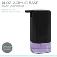 thumbnail image 2 of Bath Bliss Acrylic 14 oz Soap Pump Dispenser, Black, 2 of 7