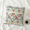 thumbnail image 4 of LNWH Decorative Pillow Covers, Southwest Ethnic Tribe Style Square Sofa Decorative Knit Pillow Case, 16"x16", 4 of 8