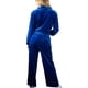 thumbnail image 3 of Jess by Meiko Conjuntos de Ropa para Mujeres Chaqueta con Cremallera de Mangas Largas con Pantalones 2 Piezas Conjunto de Chándal de Terciopelo L Azul Real, 3 of 6