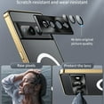 thumbnail image 6 of TECH CIRCLE Metal Plating case for Google Pixel 8 Pro,Luxury Thin Compatible with Magsafe Wireless Charging Camera Lens Protection Anti-Drop Frosted Back Panel Cover for Google Pixel 8 Pro 6.7",Gold, 6 of 9