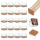 thumbnail image 1 of Uxcell 24-Pack Protectores de Piso para Patas de Silla, Copas de Silicona de 1.1-1.45 Pulgadas, Almohadillas de Fieltro para Muebles, Fundas para Patas de Silla [Blanco Transparente], 1 of 7