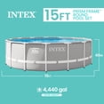 thumbnail image 3 of Intex Prism Frame 15' x 48" Pool Set with Ladder, Cover & Maintenance Kit, 3 of 13