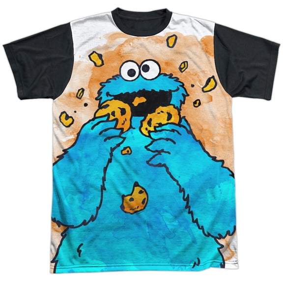 Sesame Street Cookie Crumbs Unisex Adult Halloween Costume Sublimated T Shirt