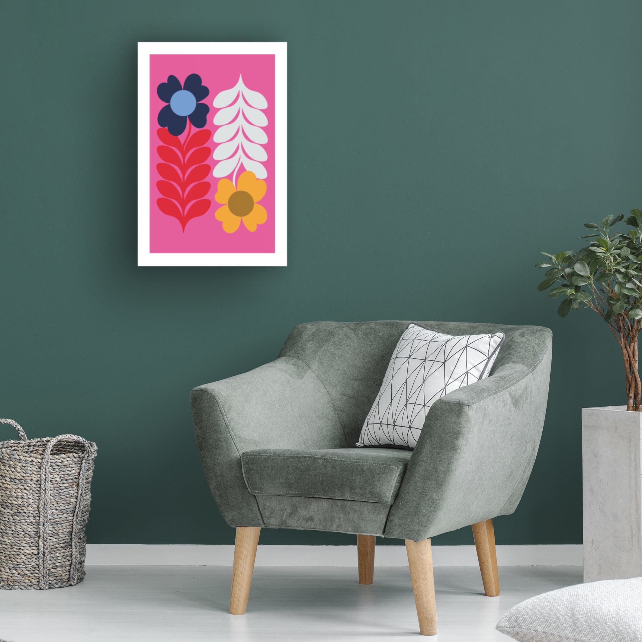 Trademark Fine Art Frances Collett Flowers Pink Canvas Wall Art