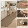 thumbnail image 4 of SIXHOME 20" x 71" Kitchen Rug and Mat Nonslip Stripes Indoor Floor Rug Beige, 4 of 7