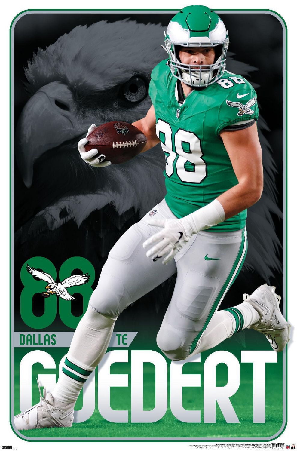 NFL Philadelphia Eagles - Dallas Goedert 24 Wall Poster, 22.375" x 34"