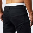 thumbnail image 4 of My Orders Gamivast Men Skinny Ripped Distressed Straight Slim Fit Stretch Jeans Skinny and Ripped Streetwear Pants Y2K Pants Black 31 Pantalones De Hombre, 4 of 8