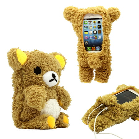 New 2016 3D Cute Doll Toy Cool Plush Teddy Bear Cover Shockproof Dirt Dust Proof Case For Apple iPhone SE 4 4S 4G 5 5S (Best Iphone 4s Case)