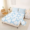 thumbnail image 2 of Erosebridal Teens Cute Bowknot Bed Sheets 4pcs,Girls Boys Abstract Geometric Plaid King Sheets,Lightweight Room Decor, 2 of 5