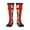 2 Black-1, variant on British Flag Pattern Knee High Socks for Women Long Leg Warmers Socks