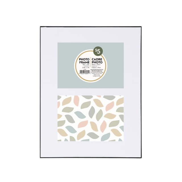 DesignOvation Slimline 2-Opening Black Collage Picture Frame