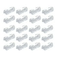 thumbnail image 2 of Clearance Sale!Self Adhesive Cable Clips Organizer Drop Wire Holder Management Max Fitting Cable Diameter 0.27 Inch Pack Of 20 Transparent,Clear Fixed Clip, 2 of 9