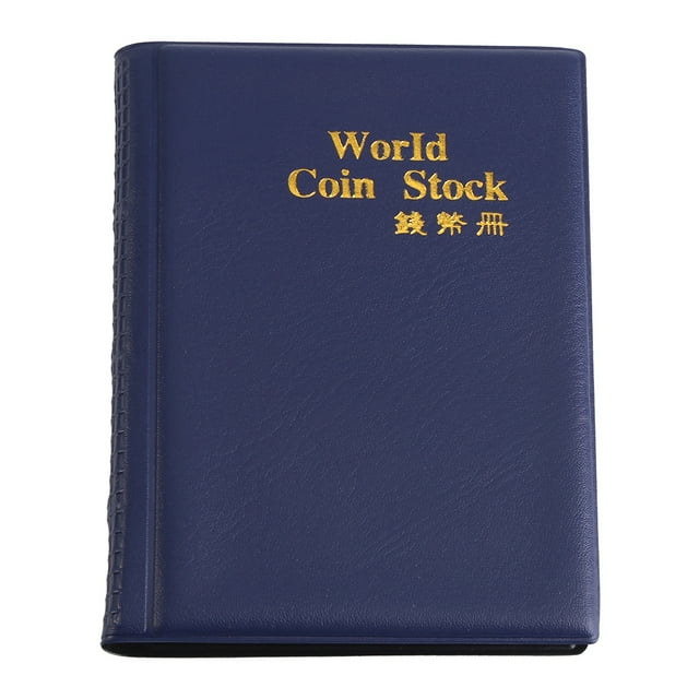 Growcolor Money Collecting Holder Book 120 Pockets 10 Pages World Coin Storage Folder Album(??)