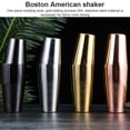 thumbnail image 1 of Cocktail Boston Shaker Set Stainless Boston Shaker; Stainless Steel Steel Martini Drinks Shaker for Bar Home Bartender, Golden, 1 of 8