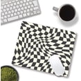thumbnail image 2 of Mouse Pad, Black White Checkered Mouse Pad, Square Mouse Mat Waterproof Computer Mousepad Non-Slip Rubber Base Mouse Pads for Office Laptop, 2 of 6