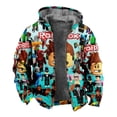 thumbnail image 5 of Roblox-Sudadera con capucha de manga larga para estudiante, suéter grueso con cremallera acolchada y estampado de dibujos animados, cuello suelto, algodón, regalos de navidad, 5 of 5