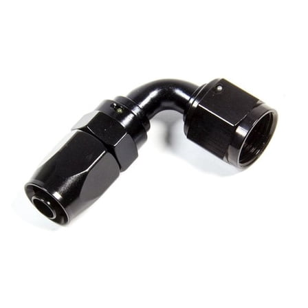 Fragola Hose Fitting #10 90 Deg. to #8 Hose Black