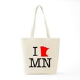thumbnail image 6 of CafePress - I Love MN Minnesota Tote Bag - Unisex Canvas Tote Bag, Beige, 1-Piece, 6 of 7