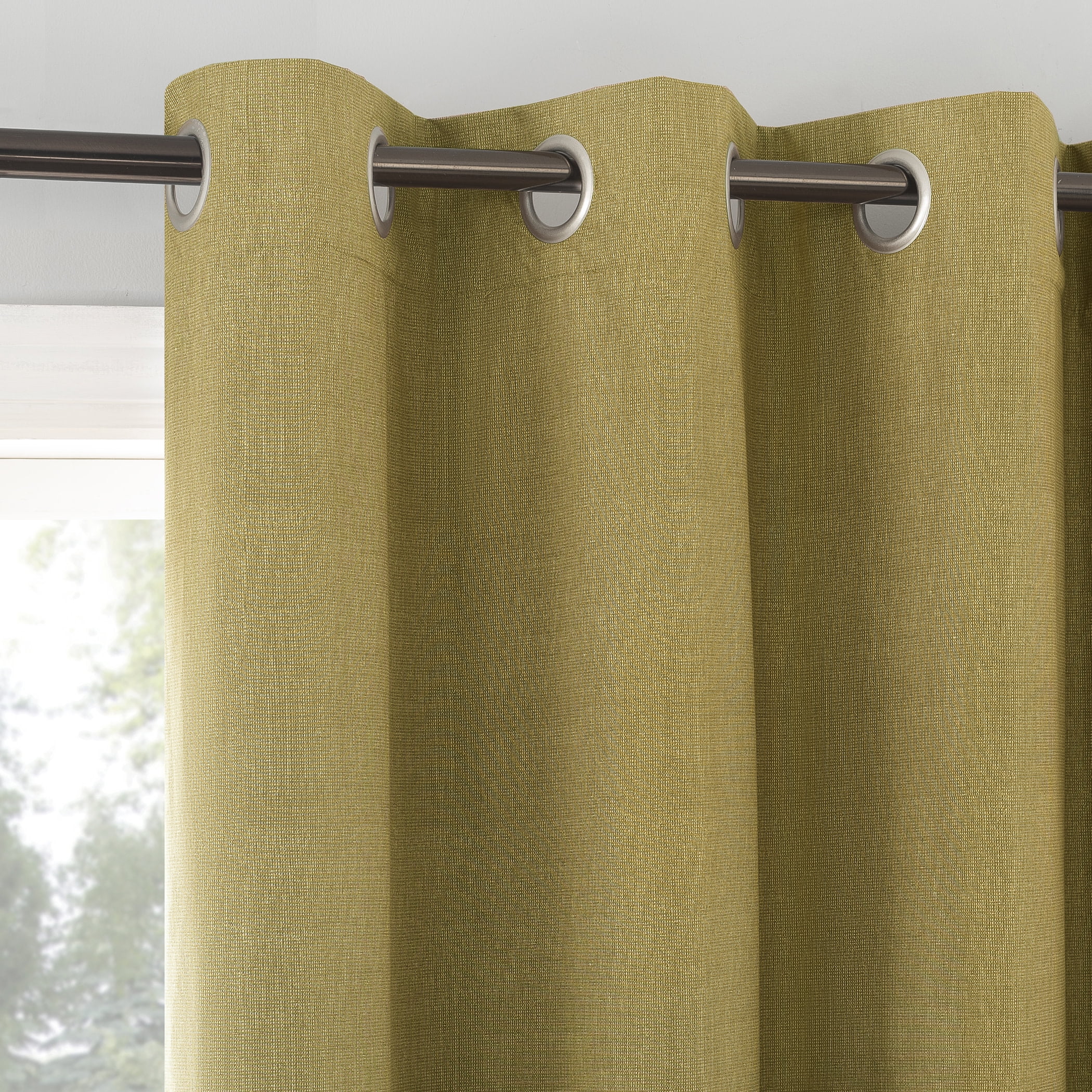Sun Zero Duran Thermal Insulated 100% Blackout Grommet Curtain Panel, 50"X63", Gold