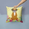 thumbnail image 2 of Carolines Treasures BB6116PW1414 Easter Eggs Flashy Fawn Boxer Fabric Decorative Pillow, 2 of 4