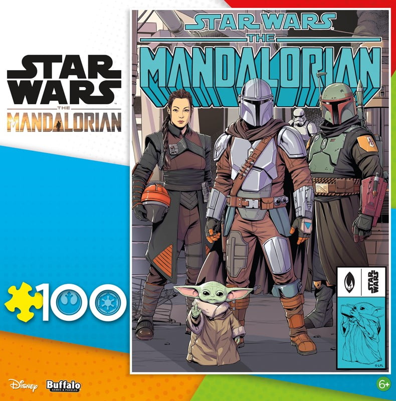 Buffalo Games 100-Piece Star Wars Mandalorian Interlocking Jigsaw Puzzle