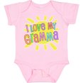 thumbnail image 3 of Inktastic I Love My Gramma Sun and Rainbow Letters Boys or Girls Baby Bodysuit, 3 of 5