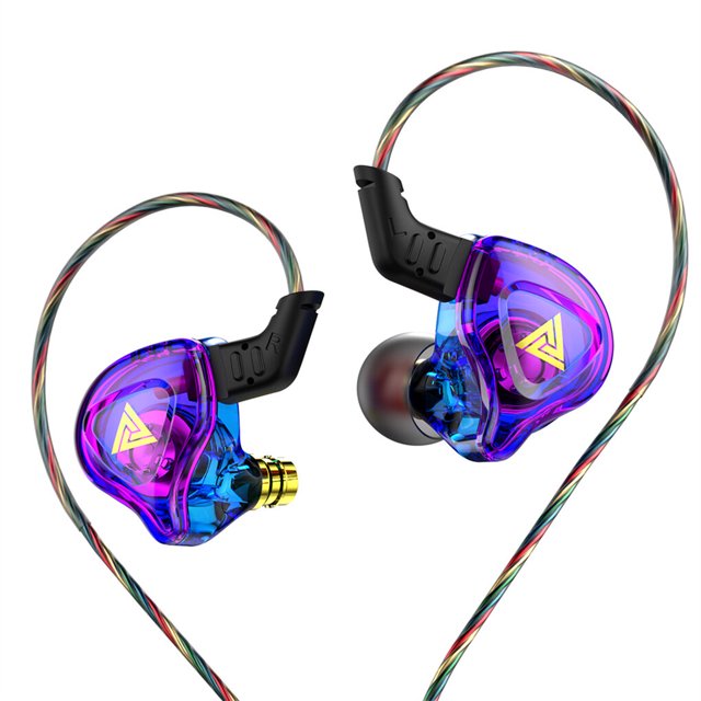 Monstrate Auricular con cable HiFi Auricular Música Escuchar Voz Llamada Auriculares intrauditivos Cables de audio/vídeo Azul morado
