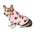 thumbnail image 6 of Uemuo Ladybugs And Flower for Winter Dog Hoodie Sweatshirts with Pockets Warm Dog Clothes for Small Dogs Chihuahua-Small, 6 of 8