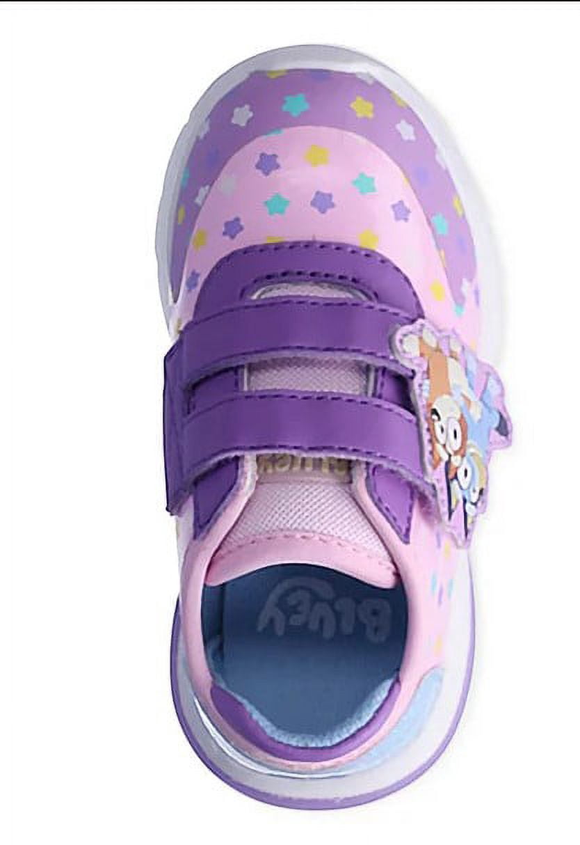 Bluey Toddler Girls Athletic Light Up Sneaker, Sizes 5-10