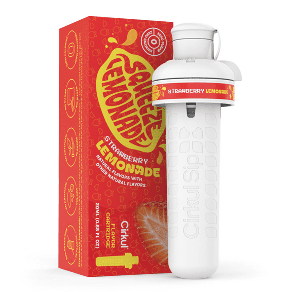 Cirkul Squeeze Strawberry Lemonade Flavor Cartridge, Drink Mix, 1-Pack