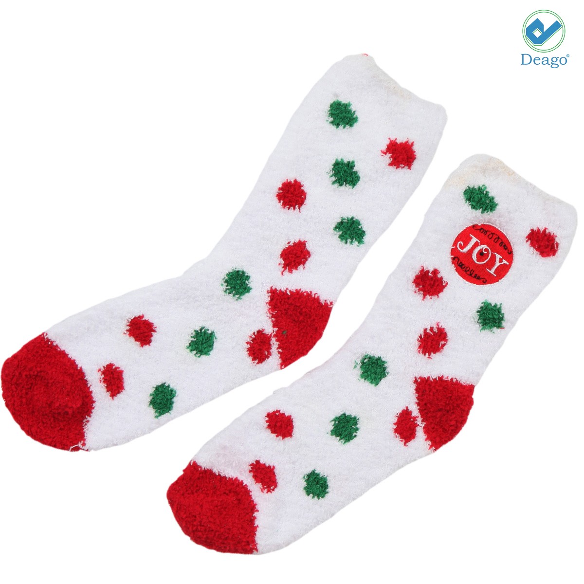 Deago Deago Women's Christmas Fuzzy Fluffy Socks Winter Warm Cozy