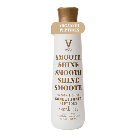 V&Co. Beauty Smooth & Shine Conditioner 12 oz, Squeeze Bottle