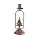 thumbnail image 2 of Candelabro Navideño | Bandeja de Hierro Dorado para Velas | Adorno Rústico Marrón para Fiestas | Base Decorativa de 22 Cm para Centro de Mesa de Repisa y Decoración de Temporada, 2 of 6
