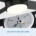 thumbnail image 4 of 52" LED Light Matte Black Blade Ceiling Fan with Remote with 4 blades, 4 of 7