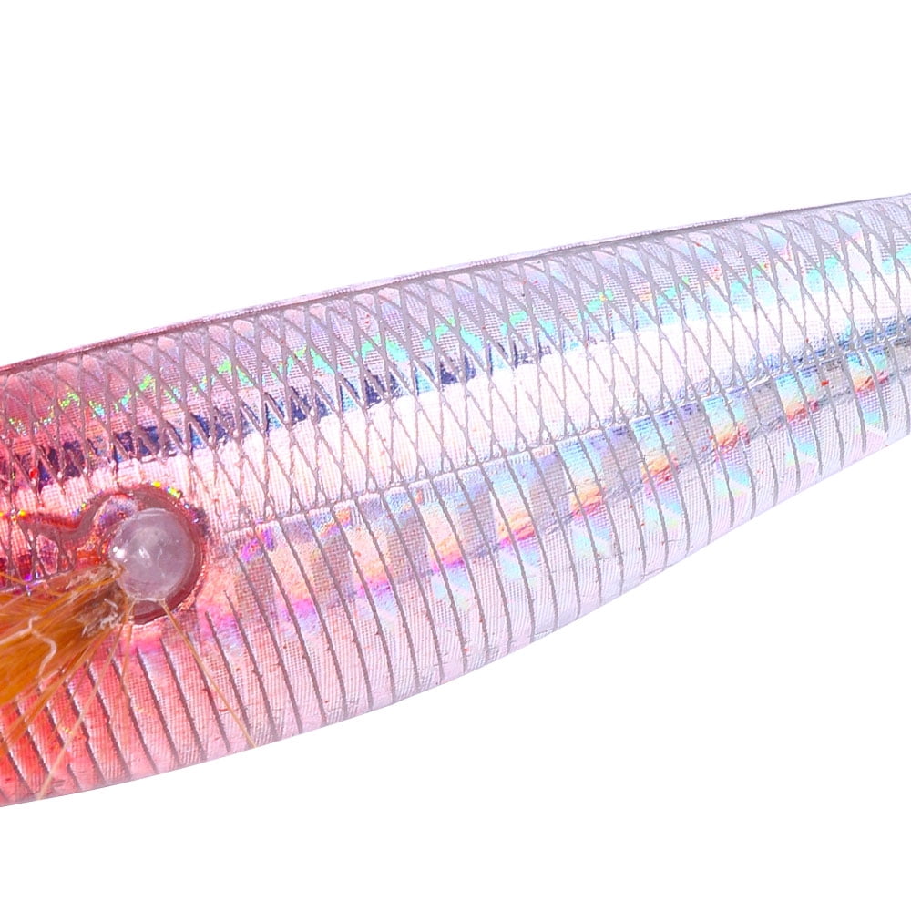 HENGJIA Squid Jig Shrimp Prawn Lures Luminous for Cuttlefish Octopus Fishing Lures 10PCS