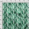 thumbnail image 3 of oneOone Cotton Silk Green Fabric Feather Diy Clothing Quilting Fabric Print Fabric By Yard 42 Inch Wide-G2, 3 of 6