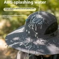thumbnail image 4 of Fankiway Wide Solar Fan Outdoor Fishing Hat Men Sun Hat with 2 Solar Fan Fishing Hats 3 Speed Adjustable Fan Hat, Home & Kitchen Product, 4 of 8